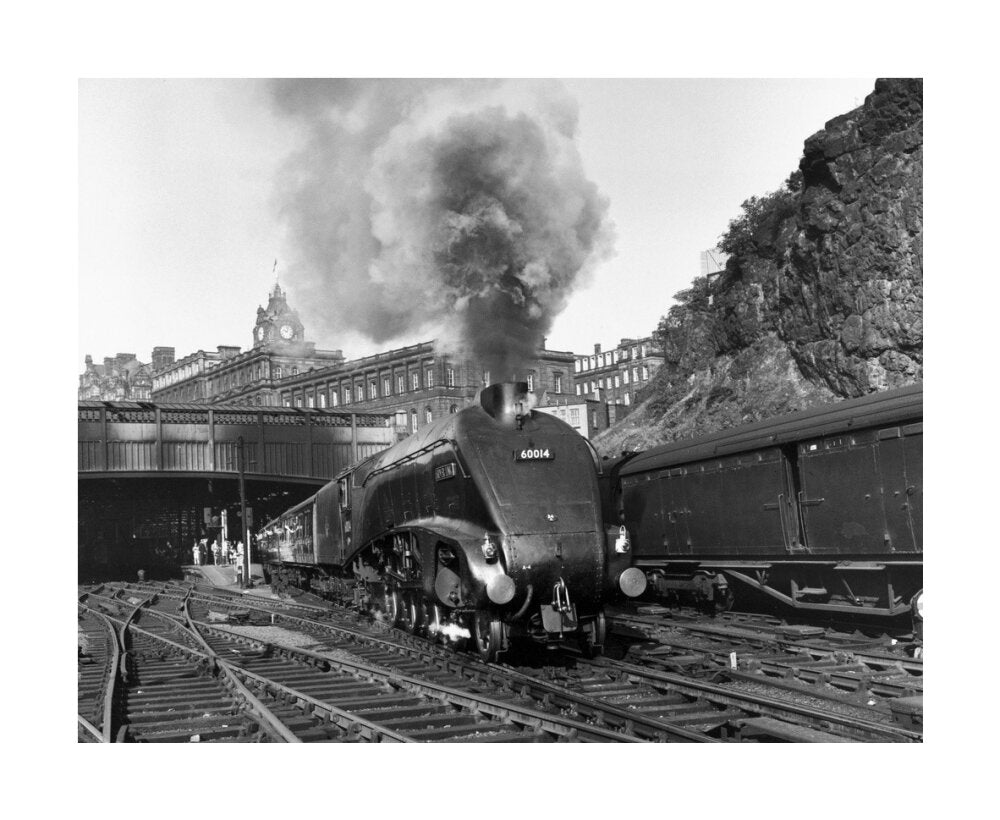 'Silver Link' leaving Edinburgh Waverley Station, 1958. unstretched canvas large none Art Print - Science Museum Shop