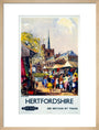 'Hitchin, Hertfordshire - See Britain by Train', BR (ER) poster, c 1955-1965. art print medium natural Art Print - Science Museum Shop