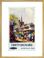 'Hitchin, Hertfordshire - See Britain by Train', BR (ER) poster, c 1955-1965. art print large gold Art Print - Science Museum Shop