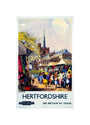 'Hitchin, Hertfordshire - See Britain by Train', BR (ER) poster, c 1955-1965. unstretched canvas small none Art Print - Science Museum Shop
