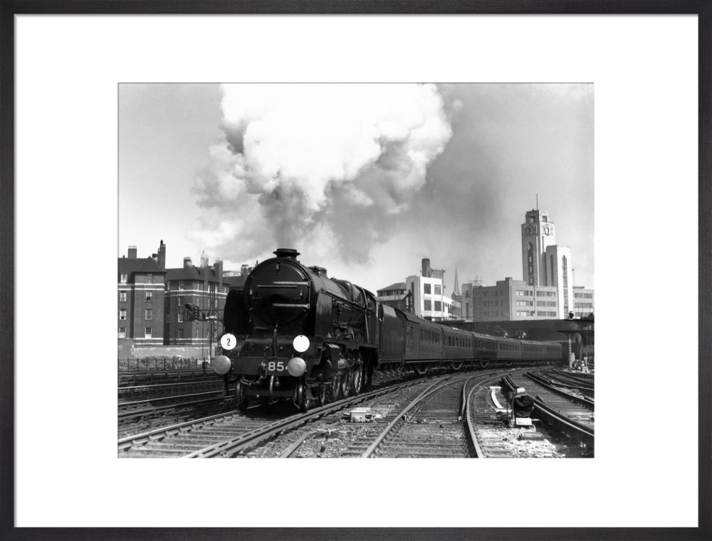 'Howard of Effingham' leaving London Victoria station, c 1939. art print large black Art Print - Science Museum Shop