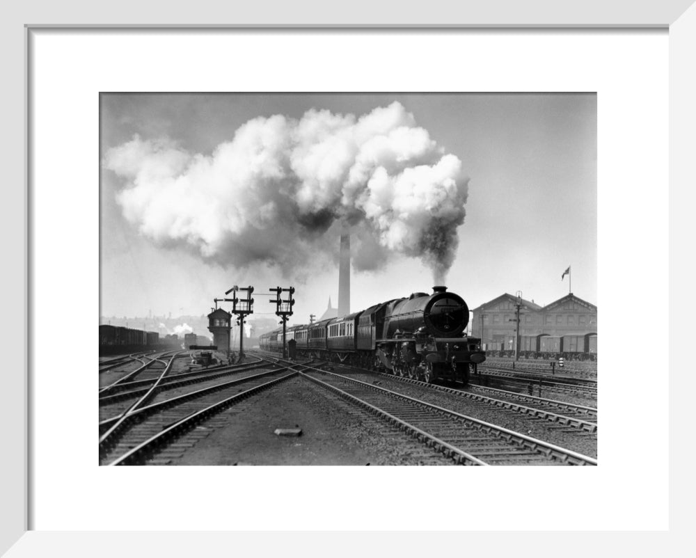 'Princess Helena Victoria' leaving Edge Hill, Liverpool, c 1938. art print extra small white Art Print - Science Museum Shop