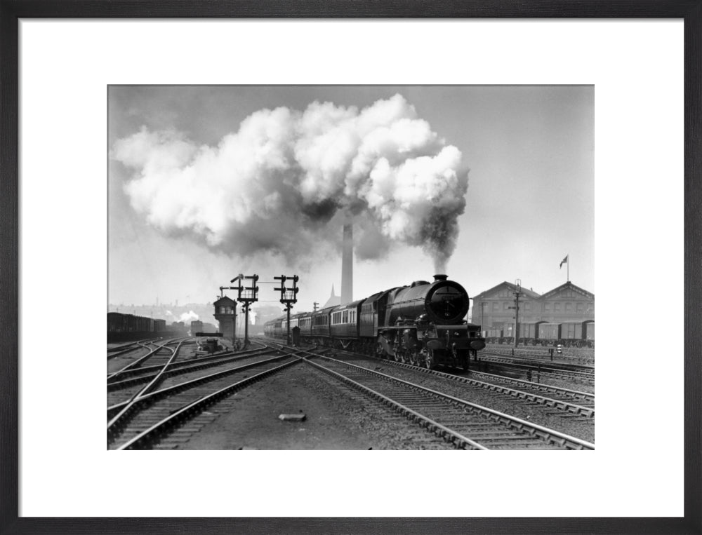 'Princess Helena Victoria' leaving Edge Hill, Liverpool, c 1938. art print medium black Art Print - Science Museum Shop