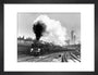 The 'Lord Anson' steam locomotive leaving London Victoria, 1939. art print small black Art Print - Science Museum Shop
