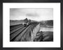 Coronation A4 Class steam locomotive crosses the Royal Border Bridge at Berwick-upon-Tweed, 1937. art print extra small black Art Print - Science Museum Shop
