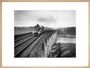 Coronation A4 Class steam locomotive crosses the Royal Border Bridge at Berwick-upon-Tweed, 1937. art print large natural Art Print - Science Museum Shop