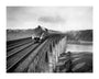Coronation A4 Class steam locomotive crosses the Royal Border Bridge at Berwick-upon-Tweed, 1937. unstretched canvas extra large none Art Print - Science Museum Shop