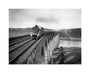 Coronation A4 Class steam locomotive crosses the Royal Border Bridge at Berwick-upon-Tweed, 1937. unstretched canvas medium none Art Print - Science Museum Shop