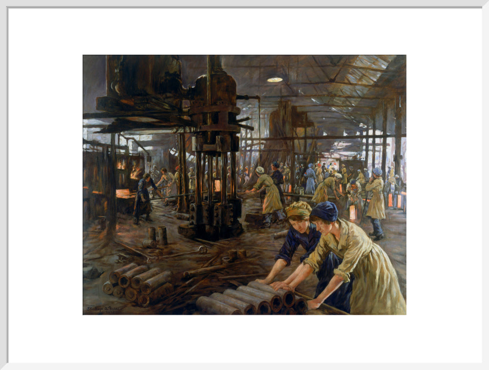 The Munitions Girls' oil painting, England, 1918. art print extra large white Art Print - Science Museum Shop
