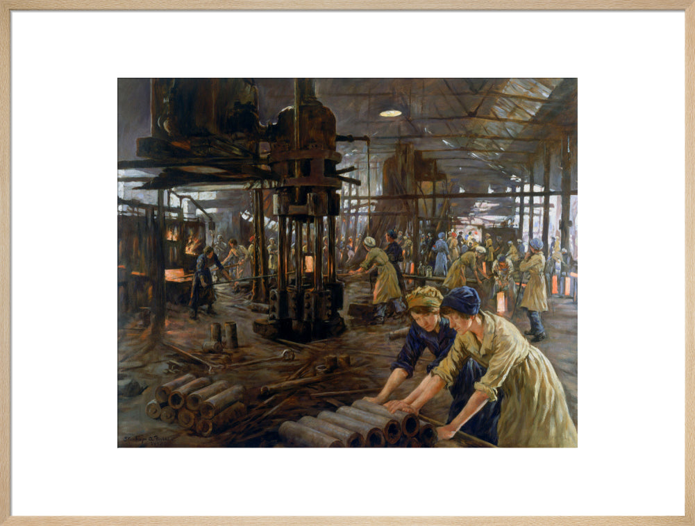 The Munitions Girls' oil painting, England, 1918. art print extra large natural Art Print - Science Museum Shop