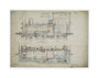 General arrangement drawing of Batavia Ooster Railway (Indonesia) '2-4-0' tank locomotive.39565_6716 unstretched canvas medium none Art Print - Science Museum Shop