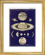 Telescopic Views of Planets: A Handbook and Atlas of Astronomy art print extra small gold Art Print - Science Museum Shop