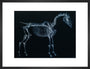 Tab I: Horse Skeleton, side view. Inverted image. art print medium black Art Print - Science Museum Shop