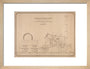 Pen and ink side elevation of the Rocket art print small natural Art Print - Science Museum Shop