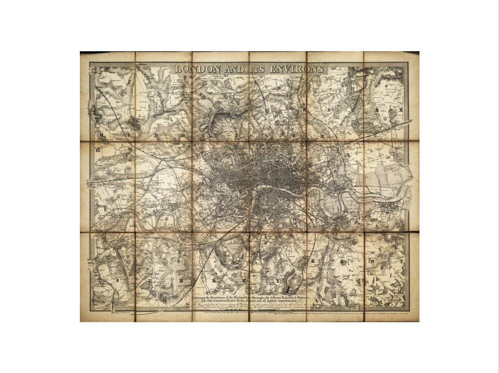 London and its environs art print extra large none Art Print - Science Museum Shop