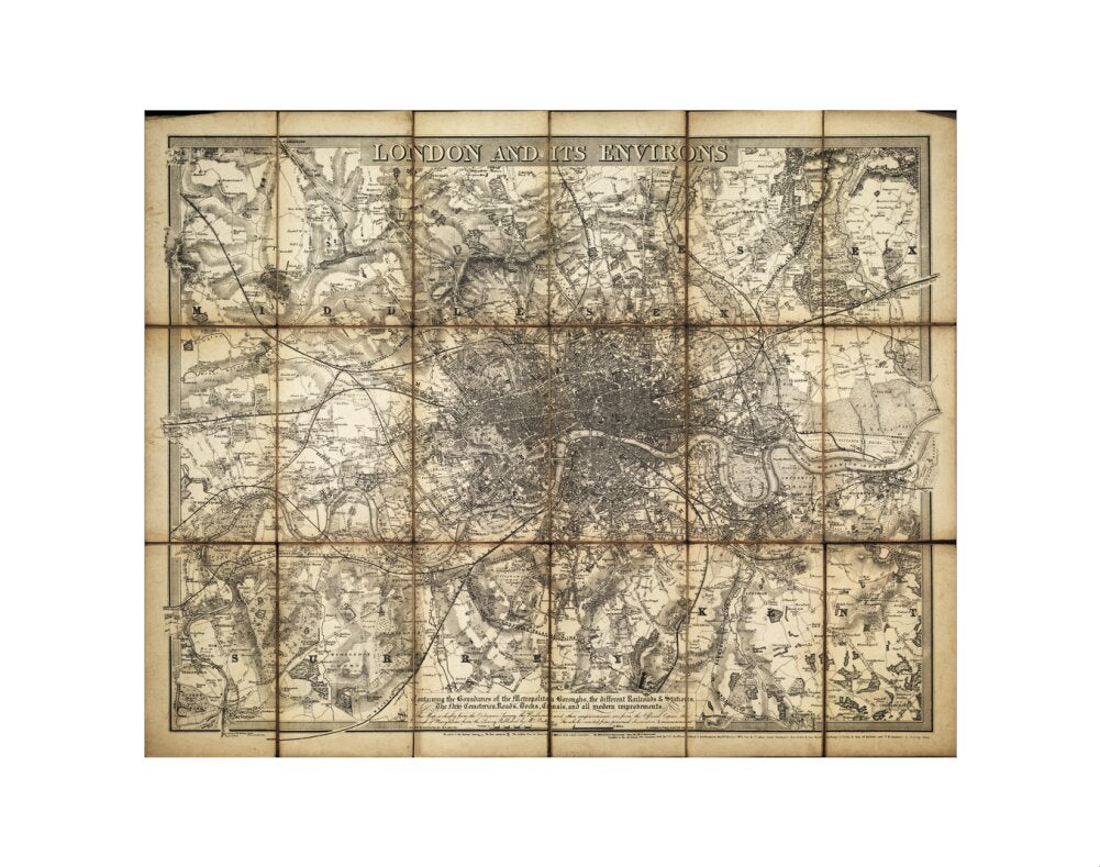 London and its environs art print extra small none Art Print - Science Museum Shop