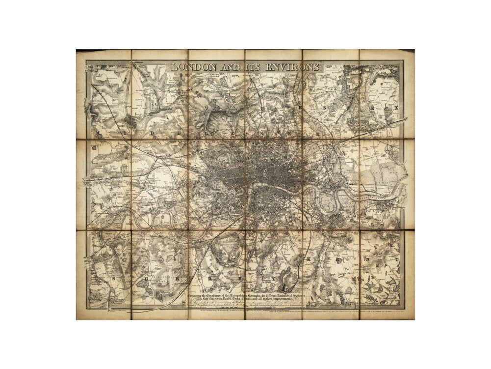 London and its environs art print small none Art Print - Science Museum Shop