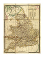 Cruhley's Railway Map of England and Wales 1840 unstretched canvas extra large none Art Print - Science Museum Shop