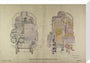Cross sections and end view 0-10-0 Engine stretched canvas medium none Art Print - Science Museum Shop