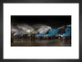 A-4 Class locomotives at the Great Gathering/ Great Goodbye in the National Railway Museum Shildon, 2014. art print small black Art Print - Science Museum Shop