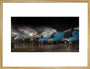 A-4 Class locomotives at the Great Gathering/ Great Goodbye in the National Railway Museum Shildon, 2014. art print large gold Art Print - Science Museum Shop