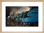 A-4 Class locomotives at the Great Gathering/ Great Goodbye in the National Railway Museum Shildon, 2014. art print small natural Art Print - Science Museum Shop