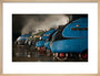 A-4 Class locomotives at the Great Gathering/ Great Goodbye in the National Railway Museum Shildon, 2014. art print medium natural Art Print - Science Museum Shop