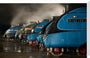A-4 Class locomotives at the Great Gathering/ Great Goodbye in the National Railway Museum Shildon, 2014. stretched canvas large none Art Print - Science Museum Shop