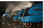 A-4 Class locomotives at the Great Gathering/ Great Goodbye in the National Railway Museum Shildon, 2014. stretched canvas extra large none Art Print - Science Museum Shop