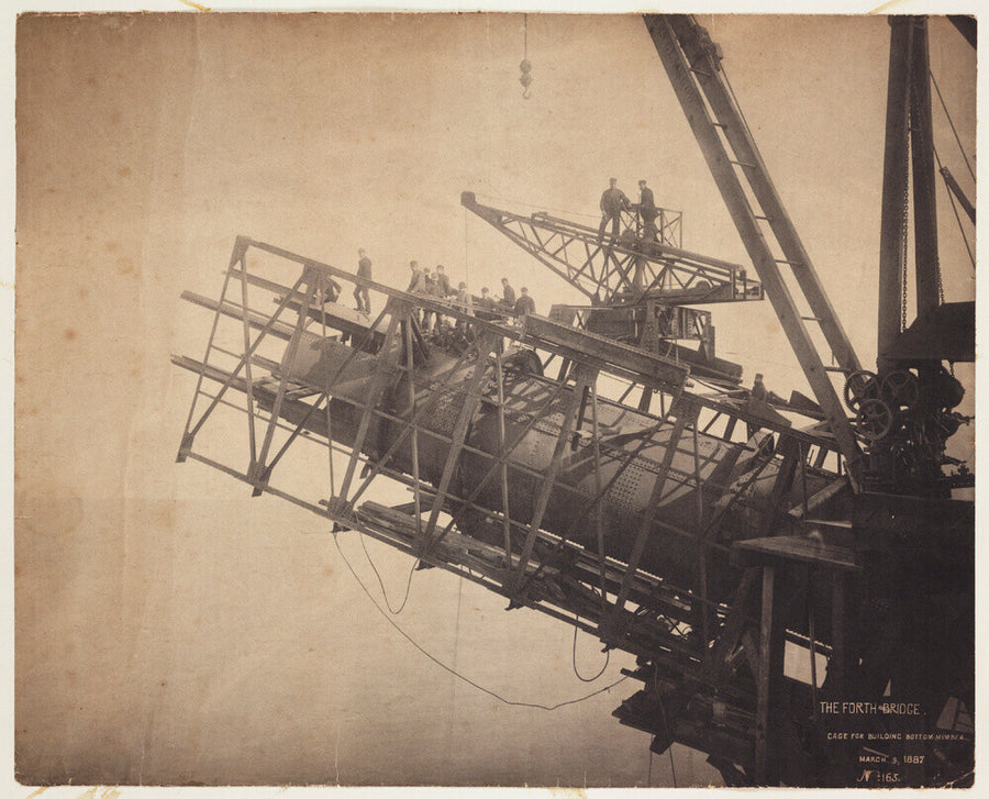 'Forth Bridge Cage For Building Bottom Member', 1887 Art Print - Science Museum Shop