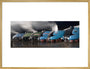 A-4 Class locomotives at the Great Gathering Great Goodbye in the National Railway Museum Shildon, 2014. art print extra large gold Art Print - Science Museum Shop