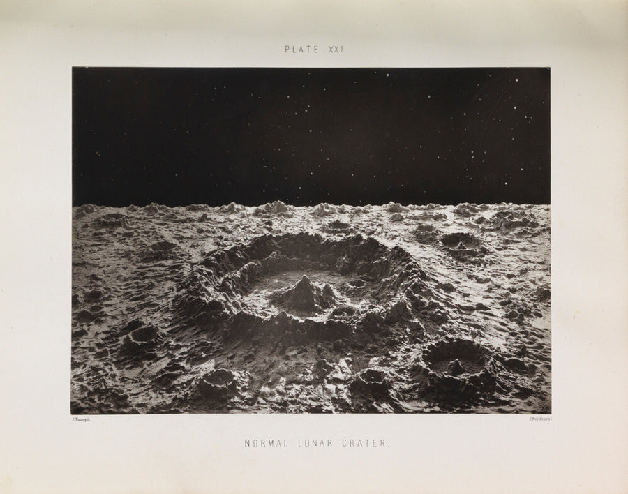 Plate XXI, 'Normal Lunar Crater' Art Print - Science Museum Shop
