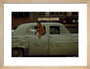 Boy in car, USA. 1965 art print small natural Art Print - Science Museum Shop