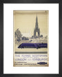 The Flying Scotsman, Non-stop each Weekday, by Frank Henry Mason, about 1950 art print extra small black Art Print - Science Museum Shop