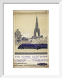 The Flying Scotsman, Non-stop each Weekday, by Frank Henry Mason, about 1950 art print extra small white Art Print - Science Museum Shop