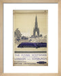 The Flying Scotsman, Non-stop each Weekday, by Frank Henry Mason, about 1950 art print extra small natural Art Print - Science Museum Shop