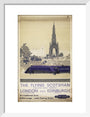 The Flying Scotsman, Non-stop each Weekday, by Frank Henry Mason, about 1950 art print small white Art Print - Science Museum Shop