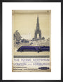 The Flying Scotsman, Non-stop each Weekday, by Frank Henry Mason, about 1950 art print medium black Art Print - Science Museum Shop