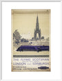 The Flying Scotsman, Non-stop each Weekday, by Frank Henry Mason, about 1950 art print large white Art Print - Science Museum Shop