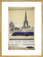 The Flying Scotsman, Non-stop each Weekday, by Frank Henry Mason, about 1950 art print large gold Art Print - Science Museum Shop
