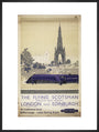 The Flying Scotsman, Non-stop each Weekday, by Frank Henry Mason, about 1950 art print extra large black Art Print - Science Museum Shop