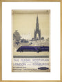 The Flying Scotsman, Non-stop each Weekday, by Frank Henry Mason, about 1950 art print extra large gold Art Print - Science Museum Shop