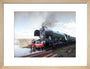 Flying Scotsman locomotive leaving the National Railway Museum, 2016. art print small natural Art Print - Science Museum Shop