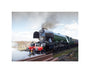 Flying Scotsman locomotive leaving the National Railway Museum, 2016. unstretched canvas small none Art Print - Science Museum Shop