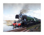Flying Scotsman locomotive leaving the National Railway Museum, 2016. unstretched canvas large none Art Print - Science Museum Shop