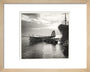 Flying boat moored at a jetty, c 1935. art print extra small natural Art Print - Science Museum Shop