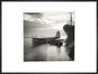 Flying boat moored at a jetty, c 1935. art print extra large black Art Print - Science Museum Shop