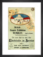 'Electricity in Service' stand at the British Empire Exhibition,Wembley, 1924. art print small black Art Print - Science Museum Shop