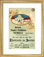 'Electricity in Service' stand at the British Empire Exhibition,Wembley, 1924. art print small gold Art Print - Science Museum Shop