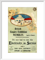 'Electricity in Service' stand at the British Empire Exhibition,Wembley, 1924. art print medium white Art Print - Science Museum Shop